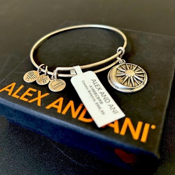 Alex and Ani Cosmic Balance Charm Bangle • New - Picture 3 of 3